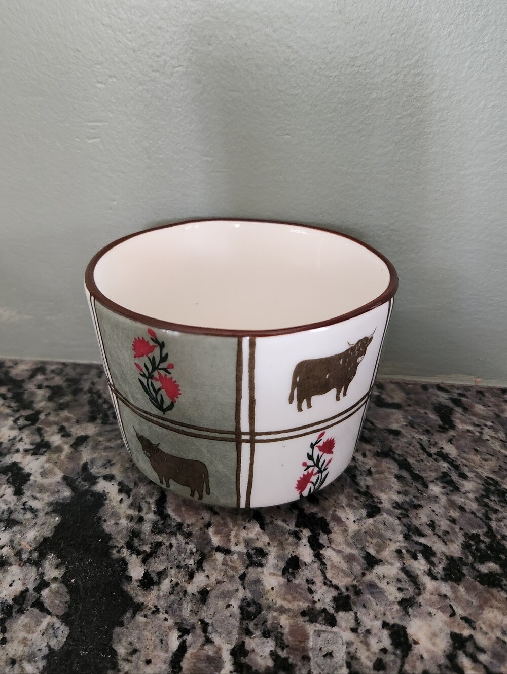 Anthropologie Millie Cow Berry Basket